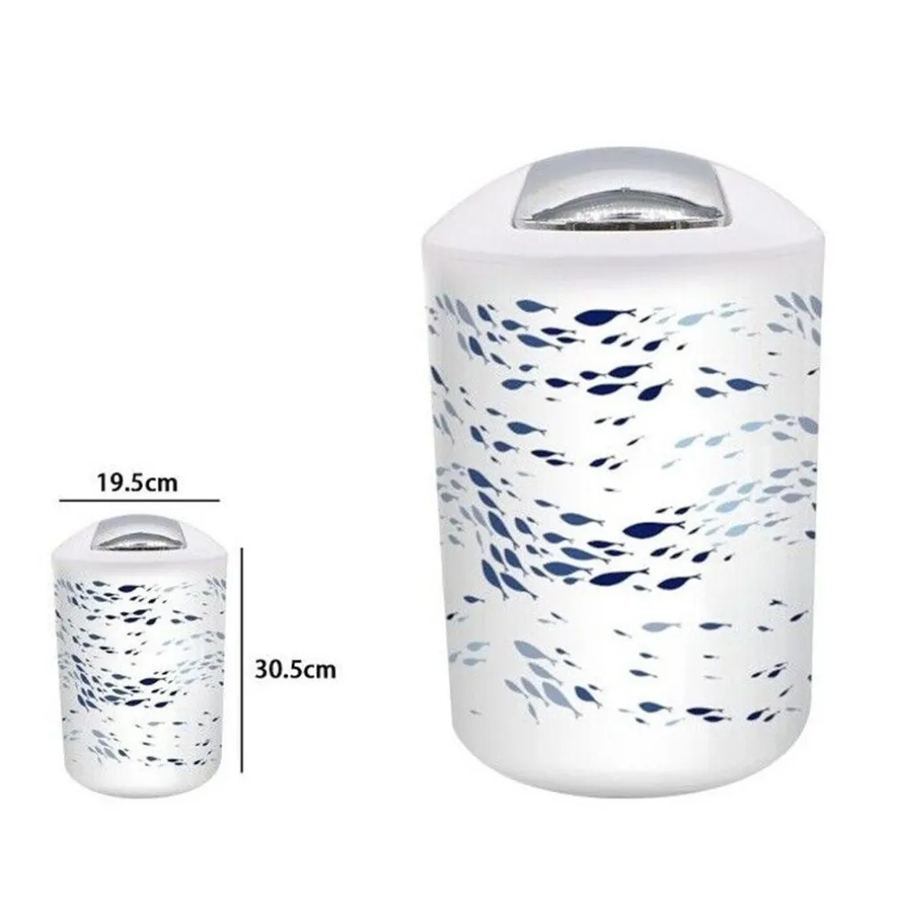 PATTUMIERA CESTINO SECCHIO RIFIUTI GETTACARTE ACCESSORIO BAGNO PESCIOLINI 69885