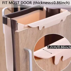 PATTUMIERA DA CUCINA CESTINO SPAZZATURA SOSPESO PIEGHEVOLE IN PLASTICA DA ANTA