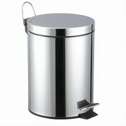 PATTUMIERA IN ACCIAIO A PEDALE 3LT BIDONE CESTINO SPAZZATURA DIFFERENZIATA 87441