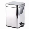 PATTUMIERA IN ACCIAIO A PEDALE 6 LITRI BIDONE CESTINO SPAZZATURA QUADRATO 87446