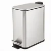 PATTUMIERA IN ACCIAIO A PEDALE 5LITRI BIDONE CESTINO SPAZZATURA RETTANGOLO 87447