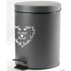 PATTUMIERA METALLO PORTA SPAZZATURA 21X28CM 5LT DECORO CUORE COLORI ASS. 664472