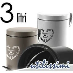 PATTUMIERA PORTASPAZZATURA 17X26CM 3LT DELUXE MODERNO CLASSICO COLORI ASS 664465