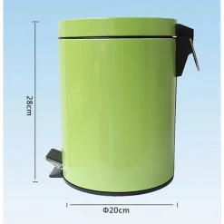 PATTUMIERA RIFIUTI SPAZZATURA 5 LT IN ACCIAIO CONTENITORE A PEDALE CESTINO BAGNO