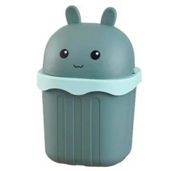 PATTUMIERA VERDE RIBALTABILE SECCHIO PER RIFIUTI SPAZZATURA DIM 15X15X21 CM