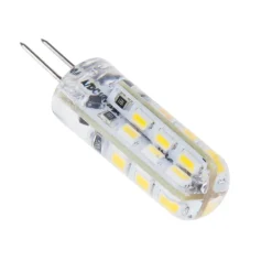5pcs PEZZI DC12V 3014 SMD G4 Lampadina a led Luminosa 3W Bianco Caldo Freddo