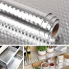 PELLICOLA PROTETTIVA ADESIVA PER CUCINA FOGLIO CARTA ALLUMINIO IMPERMEABILE 40X2