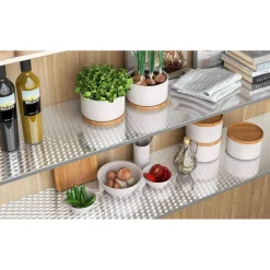 PELLICOLA PROTETTIVA ADESIVA PER CUCINA FOGLIO CARTA ALLUMINIO IMPERMEABILE 40X2