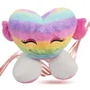 PELUCHE FORMA CUORE CON PIEDI MULTICOLOR PUPAZZO 55CM REGALO SAN VALENTINO 93079