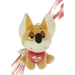 PELUCHE VOLPE 55 CM CUORE TI AMO IDEA REGALO SAN VALENTINO COL. ASSORTITI 92461