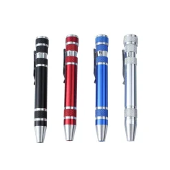 PENNA DI PRECISIONE 8IN1 IN ALLUMINIO MULTIFUNZIONE SET PUNTE CACCIAVITI CACCIAVITE TORX