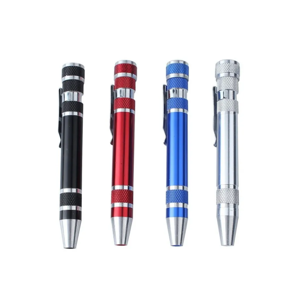 PENNA DI PRECISIONE 8IN1 IN ALLUMINIO MULTIFUNZIONE SET PUNTE CACCIAVITI CACCIAVITE TORX