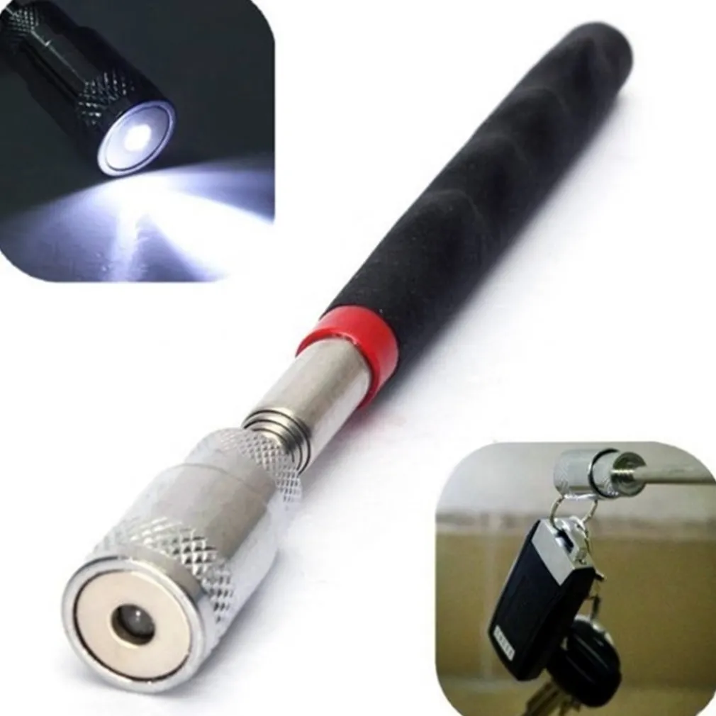 PENNA TELESCOPICA 80CM CON LUCE LED MAGNETICA COLLETTORE STRUMENTO PRECISIONE