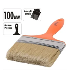 PENNELLO 100 MM PENNELLESSA CON MANICO IN PLASTICA PER PITTURA VERNICIARE 90260