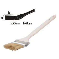 PENNELLO ANGOLARE PIATTA PER PITTURA RADIATORI TERMOSIFONE 75MM SETOLE 44MM 90305