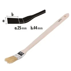 PENNELLO ANGOLARE PIATTA PER PITTURA RADIATORI TERMOSIFONE 25MM SETOLE 44MM 90301