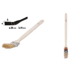 PENNELLO ANGOLARE PIATTA PER PITTURA RADIATORI TERMOSIFONE 38MM SETOLE 44MM 90302