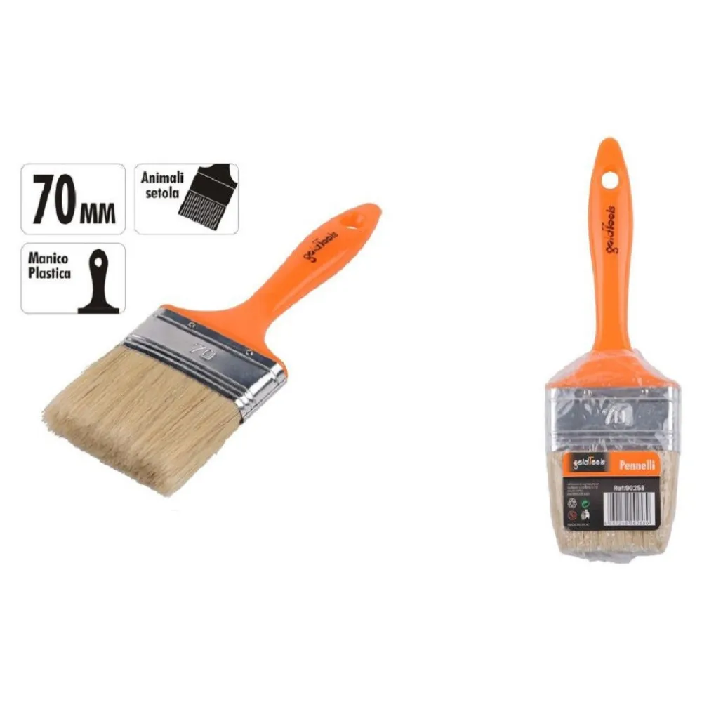 PENNELLO 70MM PENNELLESSA CON MANICO IN PLASTICA PER PITTURA VERNICIARE 90258