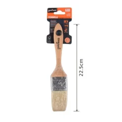 PENNELLO PIATTO 22.5 CM CON MANICO IN LEGNO SETOLE MORBIDE PITTURA VERNICE 90204