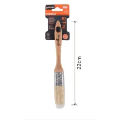 PENNELLO PIATTO 22 CM CON MANICO IN LEGNO SETOLE MORBIDE PITTURA VERNICE 90202