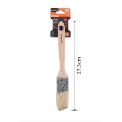 PENNELLO PIATTO 27.5 CM OBLIQUO CON MANICO LEGNO SETOLE LUNGHE DA PITTURA 90214