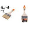 PENNELLO PIATTO DA 3" 75MM PENNELLESSA PER PITTURA VERNICIARE DIPINGERE 90265