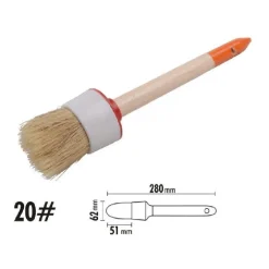 PENNELLO PITTURA MANIGLIA IN LEGNO SETOLE NATURALI A TESTA TONDA 51MM 20" 90298