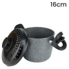 PENTOLA CUOCIPASTA ANTIADERENTE CON COPERCHIO FORATO PER PIANO A INDUZIONE DA Ø16-20CM