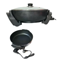 PENTOLA ELETTRICA CIAO BOSI 1500W 30 CM CUCINA PADELLA ANTIADERENTE TONDA T-9047