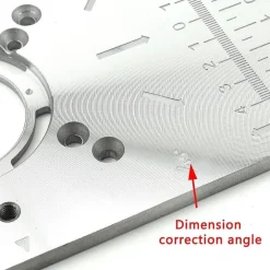 PIANO DI FRESATURA ROUTER PIASTRA PER FRESATRICE VERTICALE CON 4 ANELLI VITI