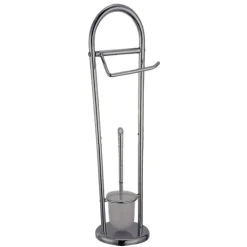 PIANTANA PORTA CARTA IGIENICA PORTA ROTOLO SCOPINO ACCESSORI ARREDO BAGNO IDEA