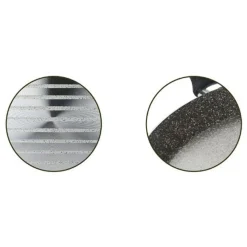 PIASTRA TONDA LISCIA PADELLA CUCINA ANTIADERENTE ANTIGRAFFIO A 7 STRATI DA 34 CM 045000M