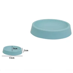 PIATTINO PER SAPONE AZZURRO LAVORATO PORTASAPONETTA MODERNO ACCESSORI BAGNO 79796