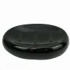 PIATTINO PER SAPONE CERAMICA NERA PORTA SAPONETTA MODERNO ACCESSORIO BAGNO 79250