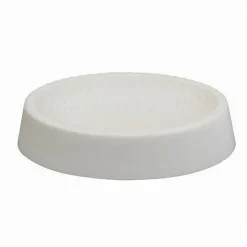 PIATTINO PER SAPONE DECORATO BIANCO PORTASAPONETTA MODERNO ACCESSORI BAGNO 79780