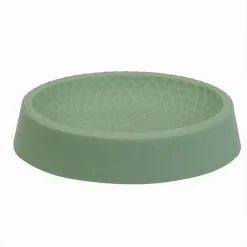 PIATTINO PER SAPONE DECORATO VERDE PORTASAPONETTA MODERNO ACCESSORIO BAGNO 79788