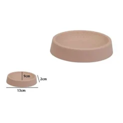 PIATTINO PER SAPONE DECORATO ROSA PORTASAPONETTA MODERNO ACCESSORI BAGNO 79784