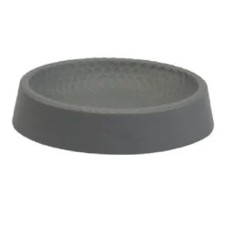 PIATTINO PER SAPONE DECORATO GRIGIO PORTASAPONETTA MODERNO ACCESSORI BAGNO 79800