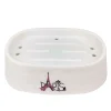 PIATTINO PER SAPONE PORTA SAPONETTA DECORATO SCRITTA PARIS ACCESSORI BAGNO 87042