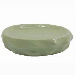 PIATTINO PER SAPONE PORTA SAPONETTA VERDE EFFETTO CACTUS ACCESSORIO BAGNO 79935