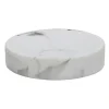 PIATTINO PORTA SAPONE SAPONETTA BAGNO ACCESSORIO ARREDO EFFETTO MARMO BIANCO 87831