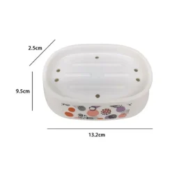 PIATTINO PORTA SAPONE SAPONETTA ACCESSORIO ARREDO BAGNO CON SFERE ASTRATTE 87084