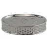 PIATTINO PORTA SAPONE SAPONETTA ACCESSORIO BAGNO SILVER CON EFFETTO CUORICINI 87819