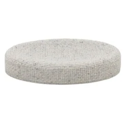 PIATTINO PORTA SAPONE SAPONETTA EFFETTO TELA JUTA INTRECCIATO NATURALE PER BAGNO 87828