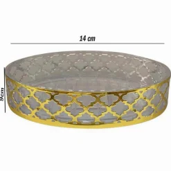 PIATTINO PORTA SAPONE SAPONETTA ACCESSORIO BAGNO ORO STILE BARACCO ARREDO 59105