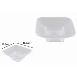 PIATTINO RICAMBIO PORTA SAPONE IN VETRO SATINATO QUADRATO BAGNO ACCESSORIO 87264