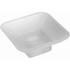 PIATTINO RICAMBIO PORTA SAPONE IN VETRO SATINATO QUADRATO BAGNO ACCESSORIO 87264