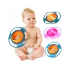 PIATTO 360° GIROSCOPIO CIOTOLA PLASTICA PRANZO CENA NEONATO A PROVA DI BAMBINO