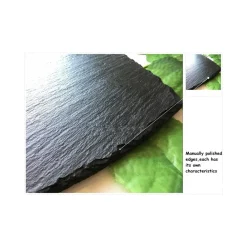 PIATTO IN PIETRA ARDESIA A FORMA DI CUORE 25x25CM PORTATA PER CIBI CALDI FREDDI