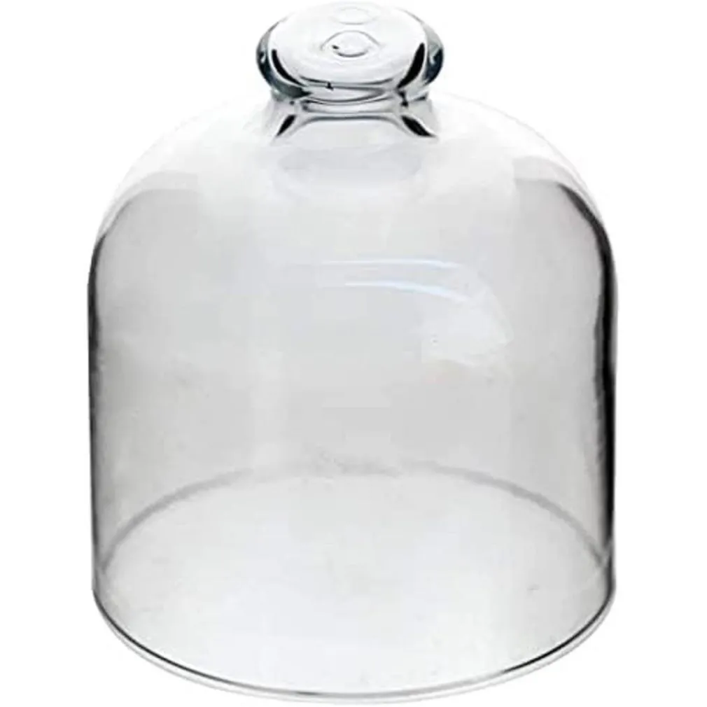 PIATTO IN VETRO TRASPARENTE PER DOLCI FRUTTA CON CUPOLA IN VETRO CM 10,5H DIAM.10